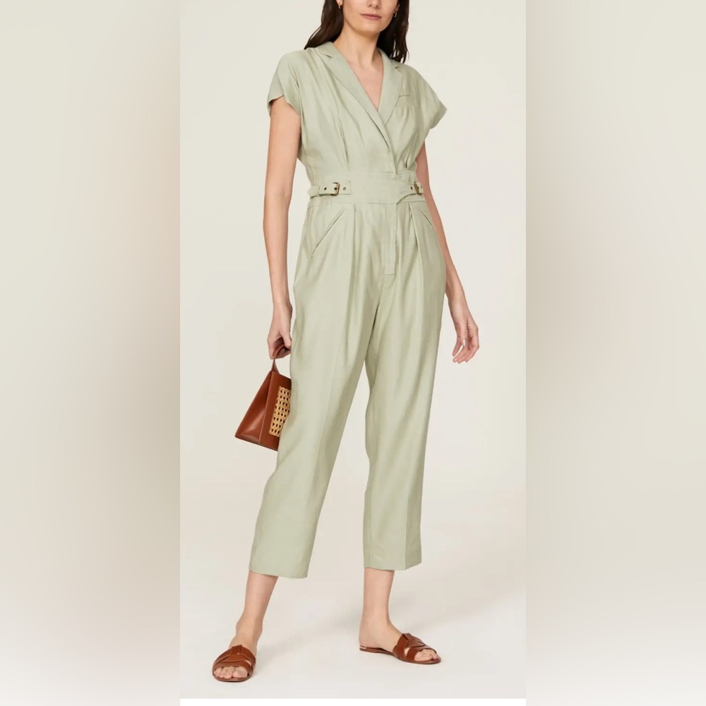 Lauren Ralph Lauren Yazetie Sage Green Utility Jumpsuit‎ - 0